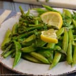 Sauteed Sugar Snap Peas and Asparagus