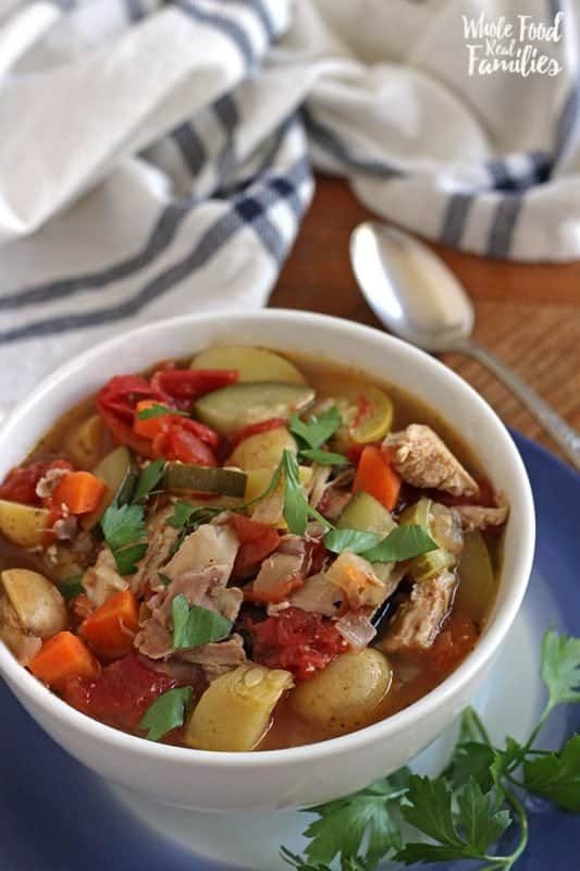 Crock Pot Vegetable Soup | My Nourished Home