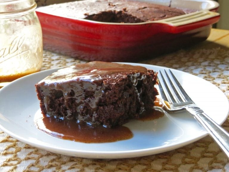 Chocolate Cake With Maple Butter Sauce 