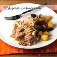 Applesauce Pork Tenderloin. A clean eating, whole food recipe. No processed ingredients.