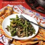 Asparagus and Mushroom Saute. A clean eating, whole food recipe. No refined ingredients.
