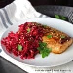 Asian Mahi Mahi with Beet Red Kraut from Whole Food | Real Families with Cleveland Kraut. @clevelandkraut