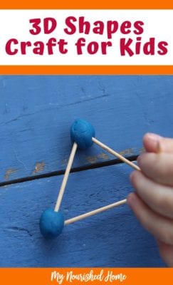 3D Shapes Craft for Kids | My Nourished Home