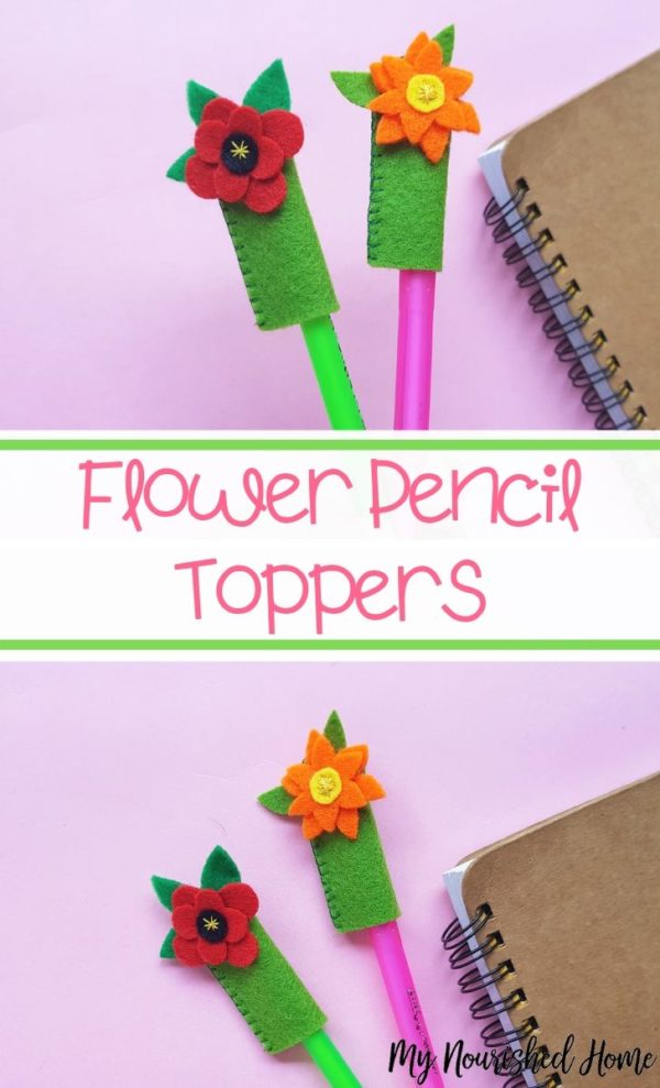 Flower Pencil Toppers | My Nourished Home