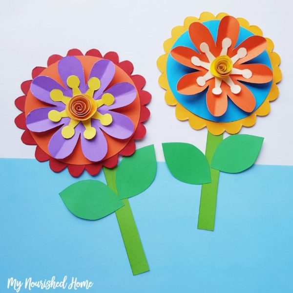 Whimsical Paper Flower Craft | My Nourished Home