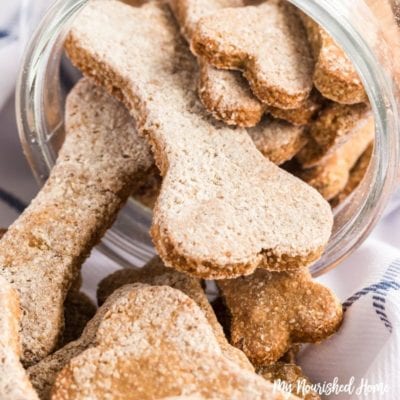 Banana and Peanut Butter Dog Treats | My Nourished Home