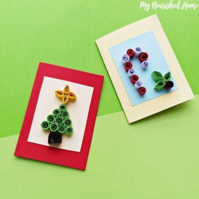 Quilled Christmas Card Craft 