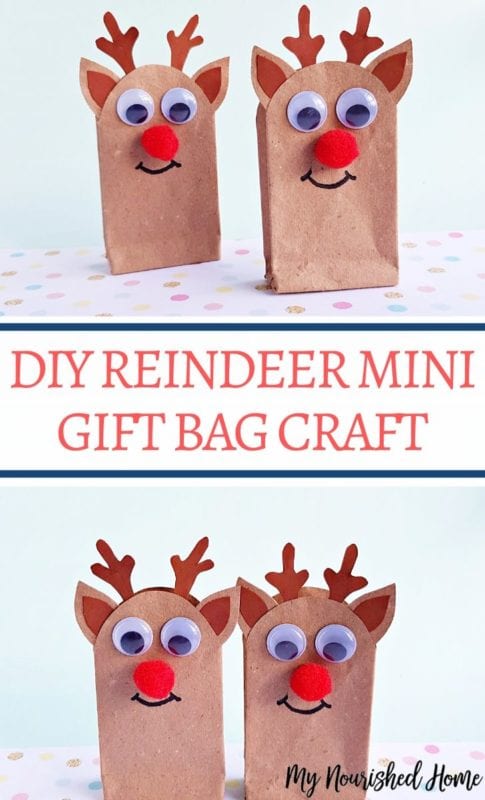 Gift Bag Reindeer Craft | My Nourished Home