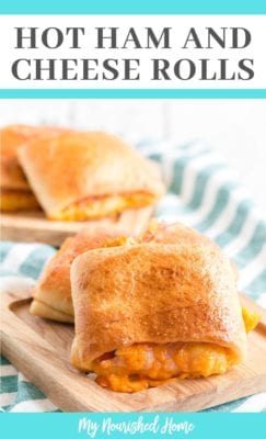 Hot Ham and Cheese Rolls | My Nourished Home