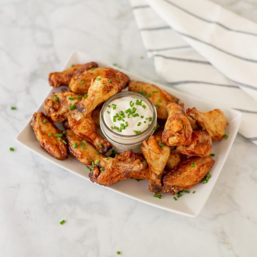 Air Fryer Frozen Chicken Wings - No Thaw