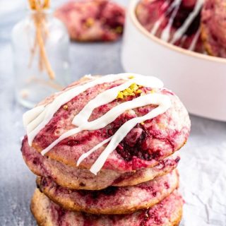 White Chocolate Raspberry Cookies