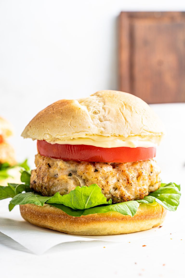 Ground Chicken Burger | My Nourished Home | Recipes