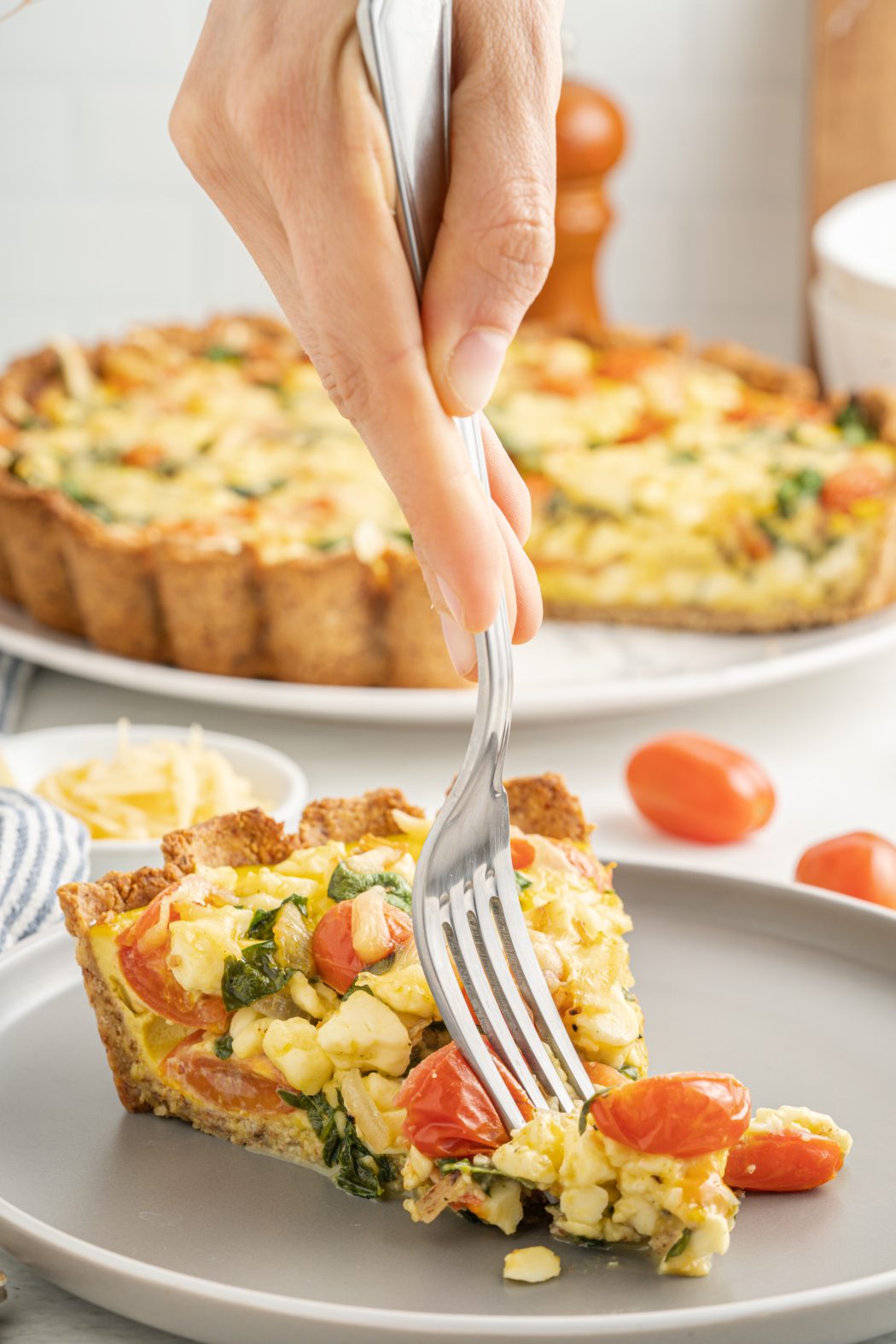 Gluten Free Quiche My Nourished Home Recipes   Gluten Free Quiche With A Fork 1050x1575 