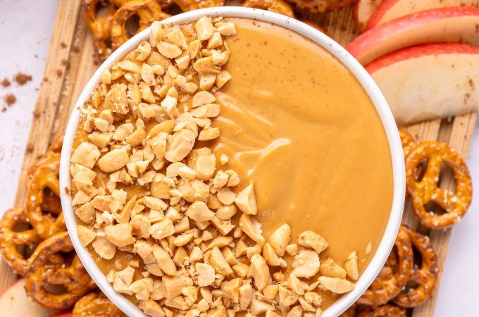 cream cheese caramel apple dip